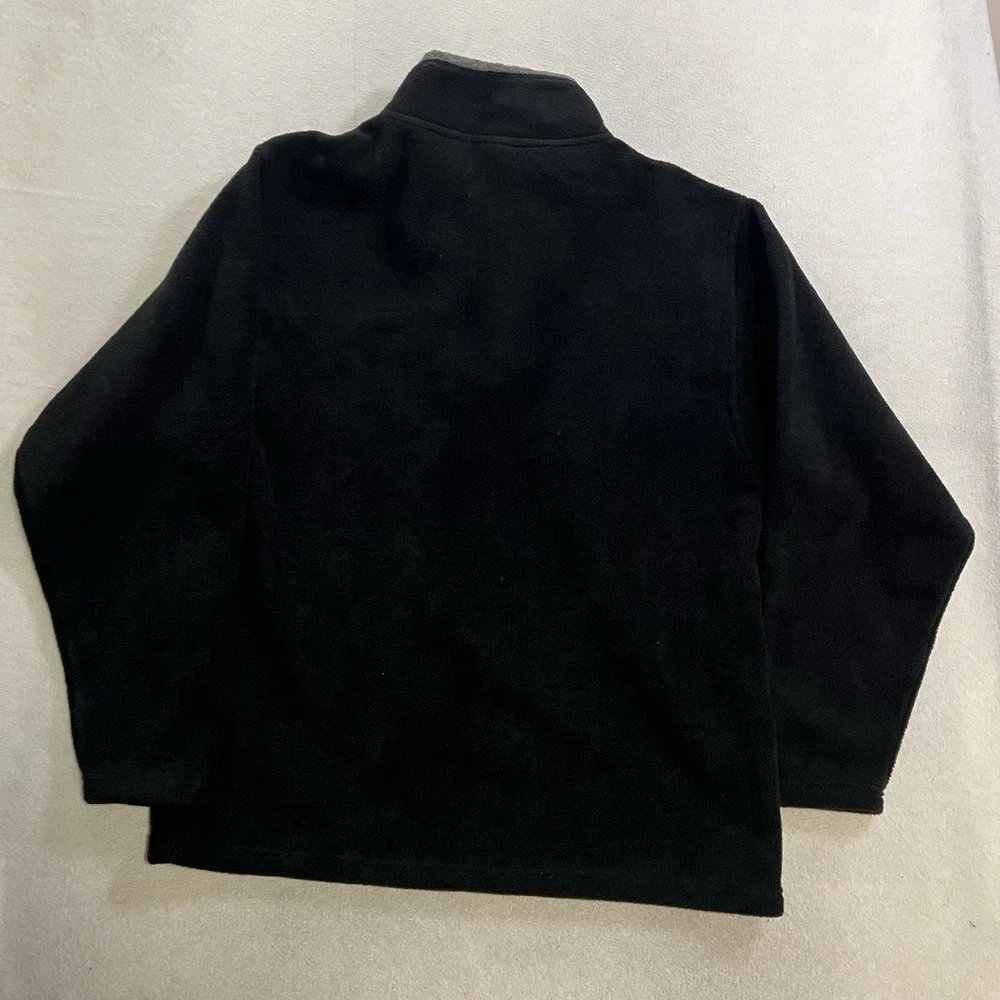 VTG Foot Locker Fleece Jacket 1/4 Zip Pullover Men's Size Large Pullover Black
